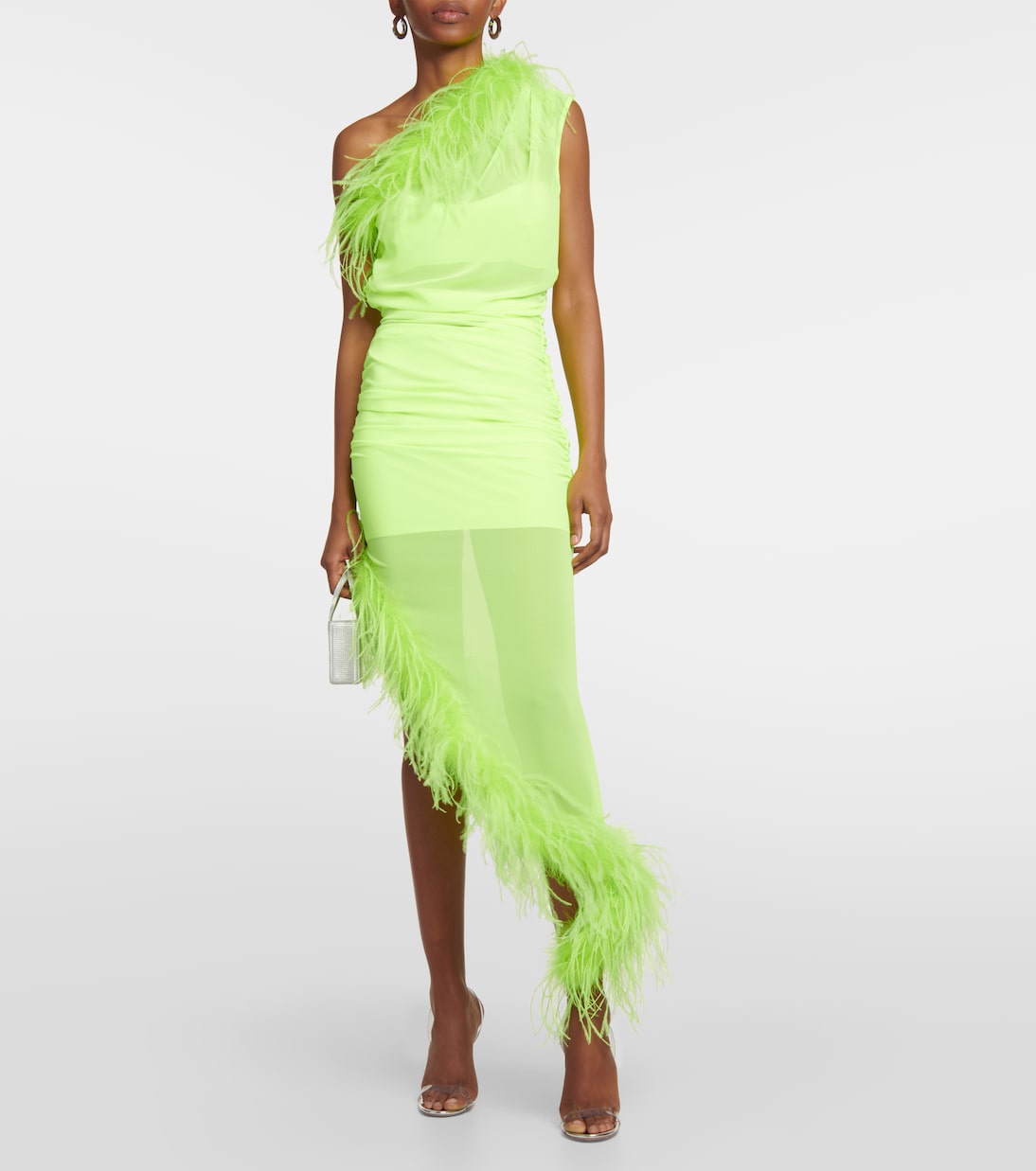 Robe midi à plumes | Giuseppe di Morabito