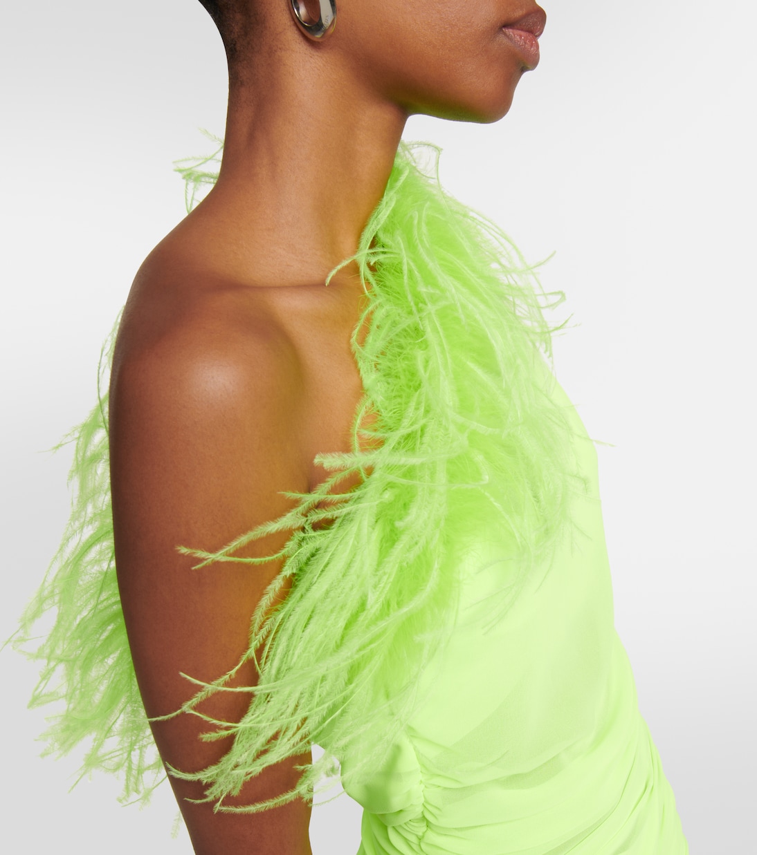 Robe midi à plumes | Giuseppe di Morabito