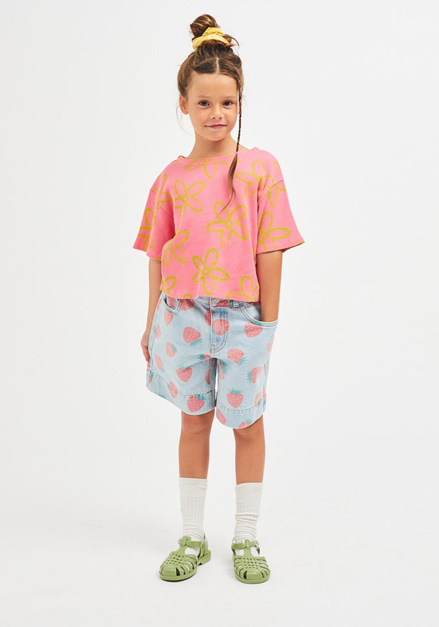 Floral cotton T-shirt | Jellymallow