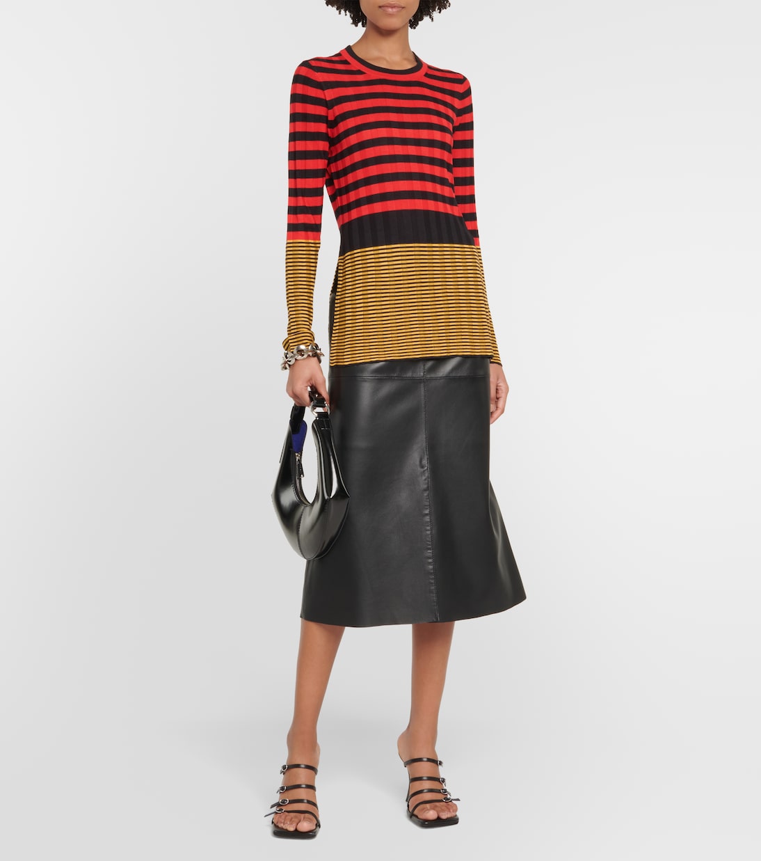 Pull White Label Slinky rayé | Proenza Schouler