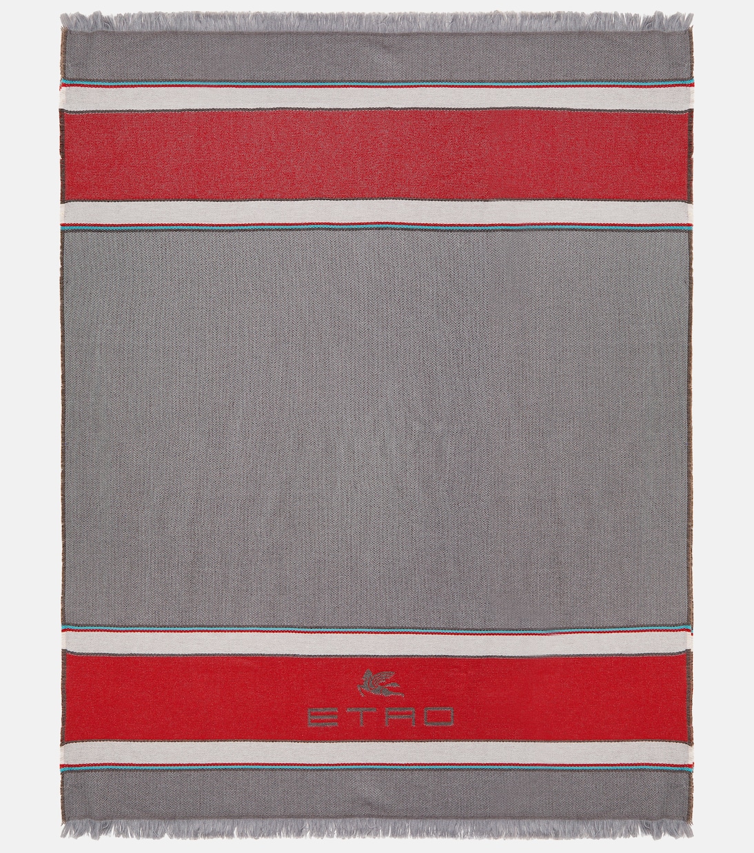 Embroidered wool and cashmere throw | Etro