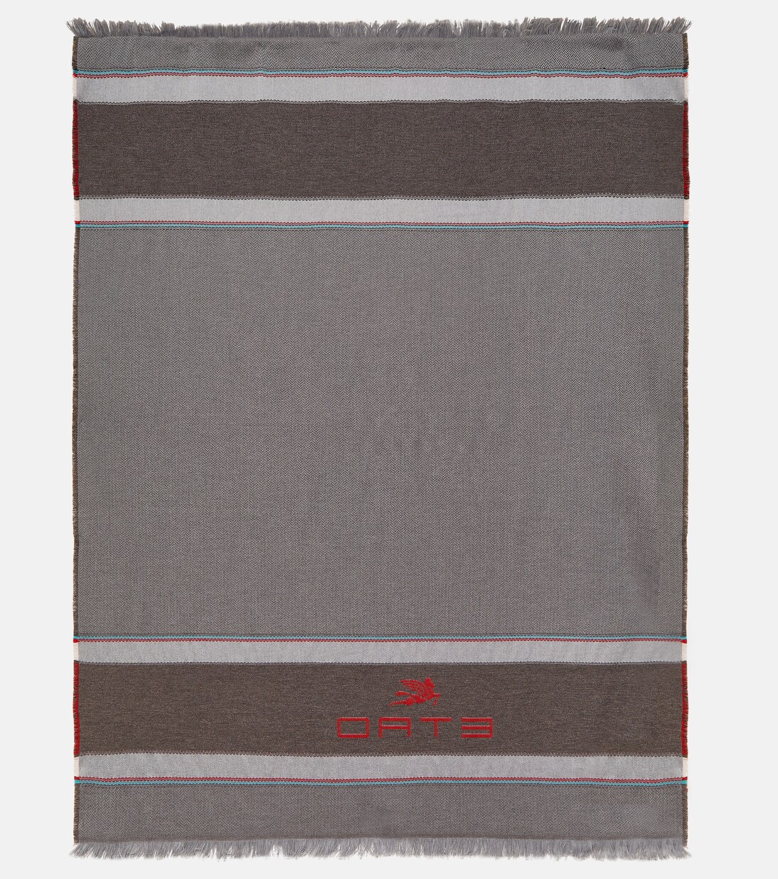 Embroidered wool and cashmere throw | Etro