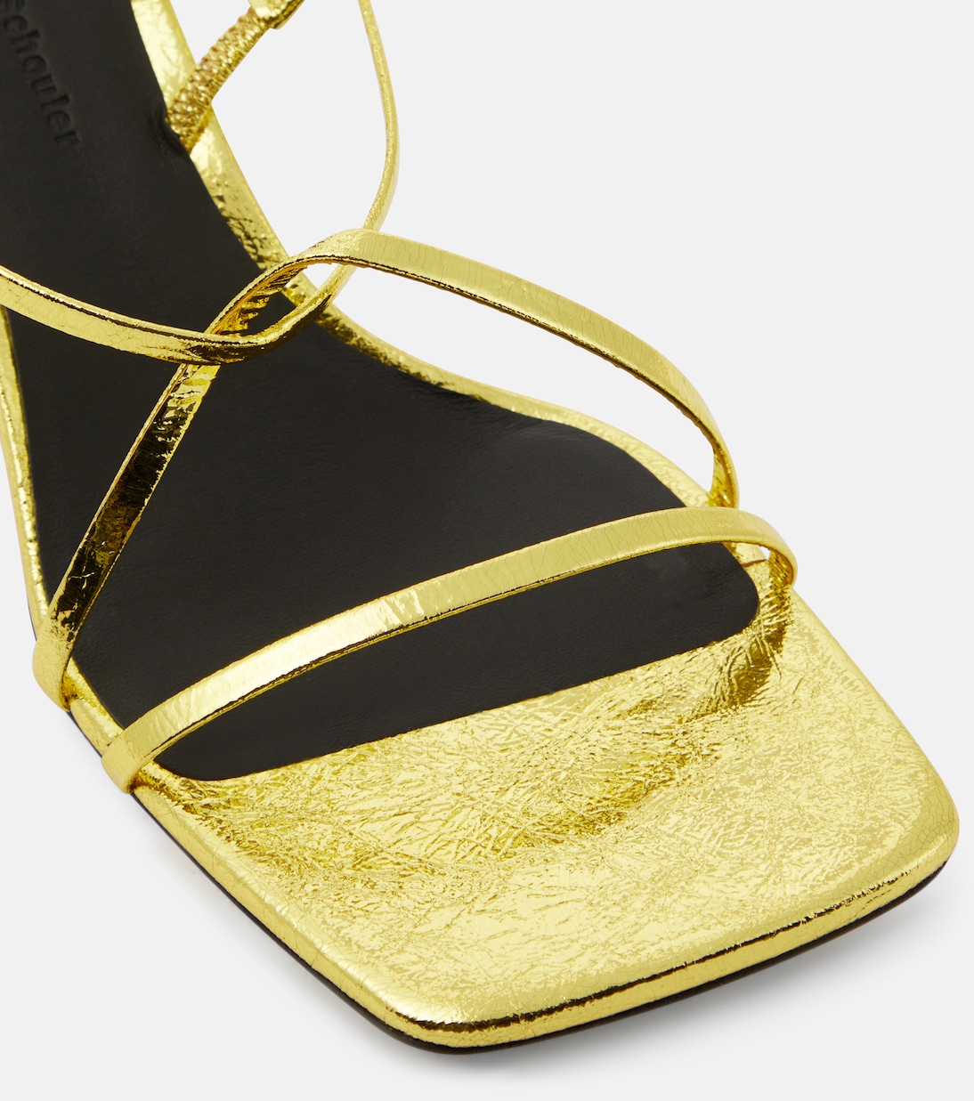 Slingback-Sandalen 60 aus Metallic-Leder | Proenza Schouler