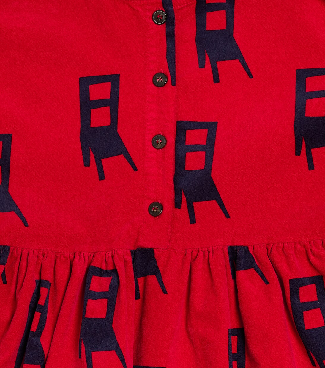 Have A Seat printed velvet dress | Bobo Choses