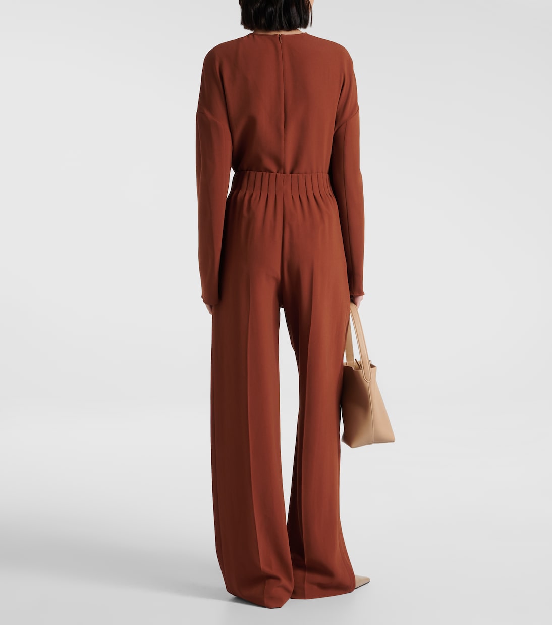 Weite High-Rise-Hose Maud aus Lamé | Fforme