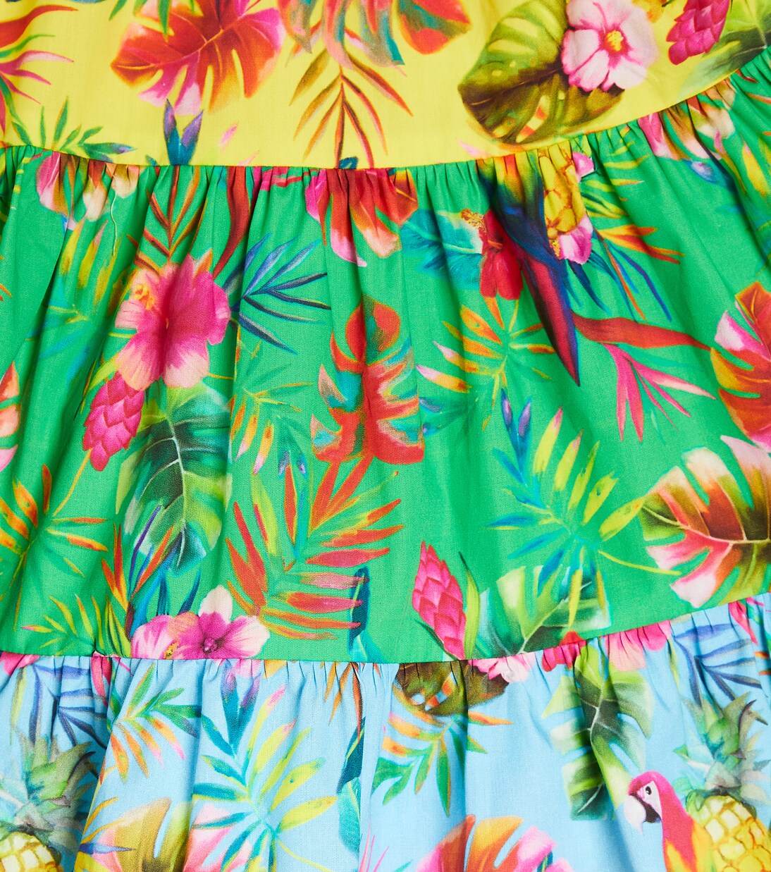 Printed tiered cotton dress | Patachou