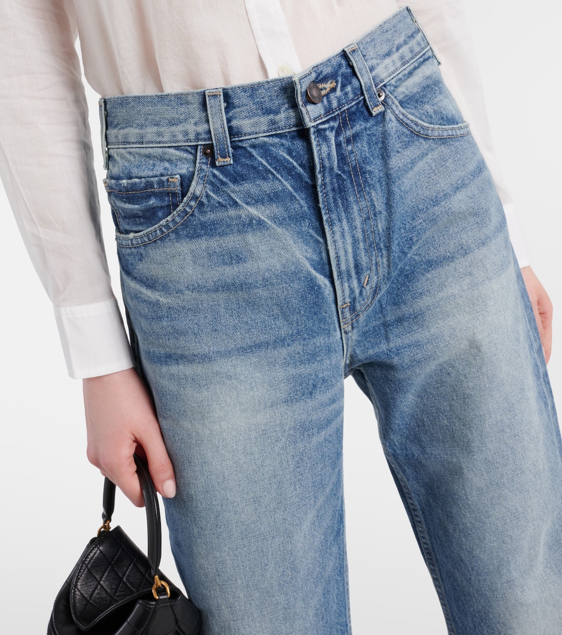 Low-Rise Wide-Leg Jeans Mitchell | Nili Lotan