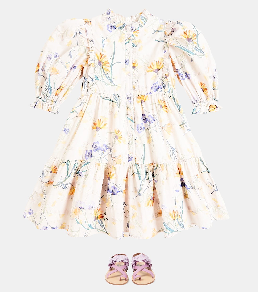 Floral voile dress | Petite Amalie  