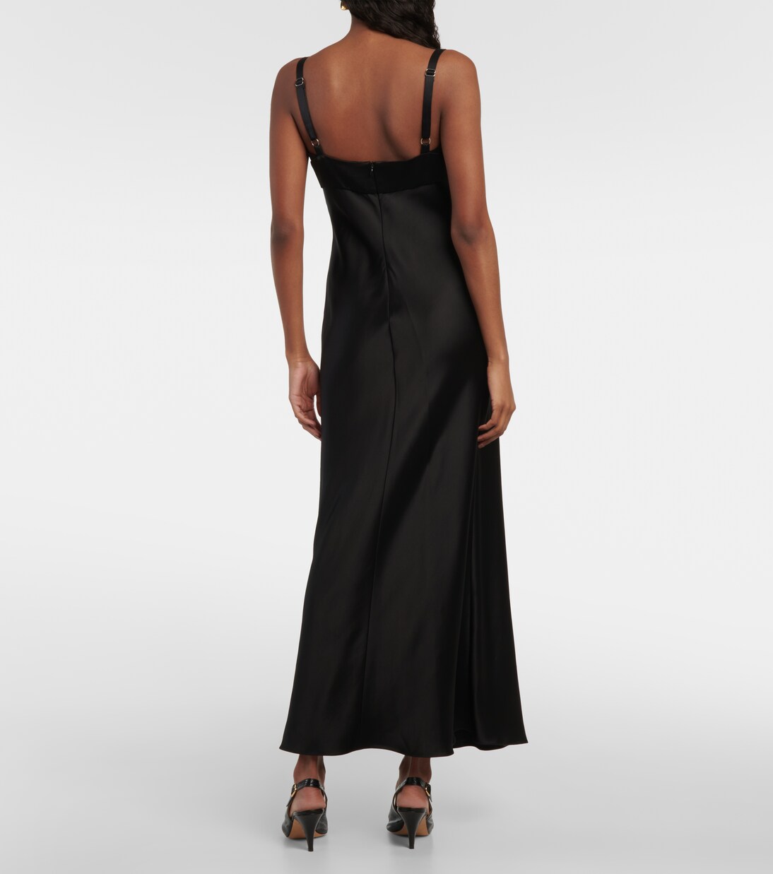 Robe Joely en satin | Khaite