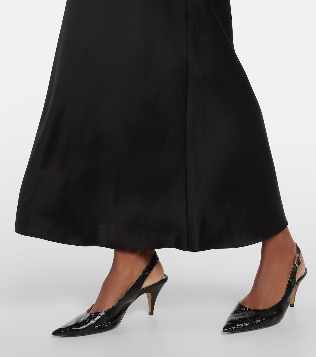 Robe Joely en satin | Khaite