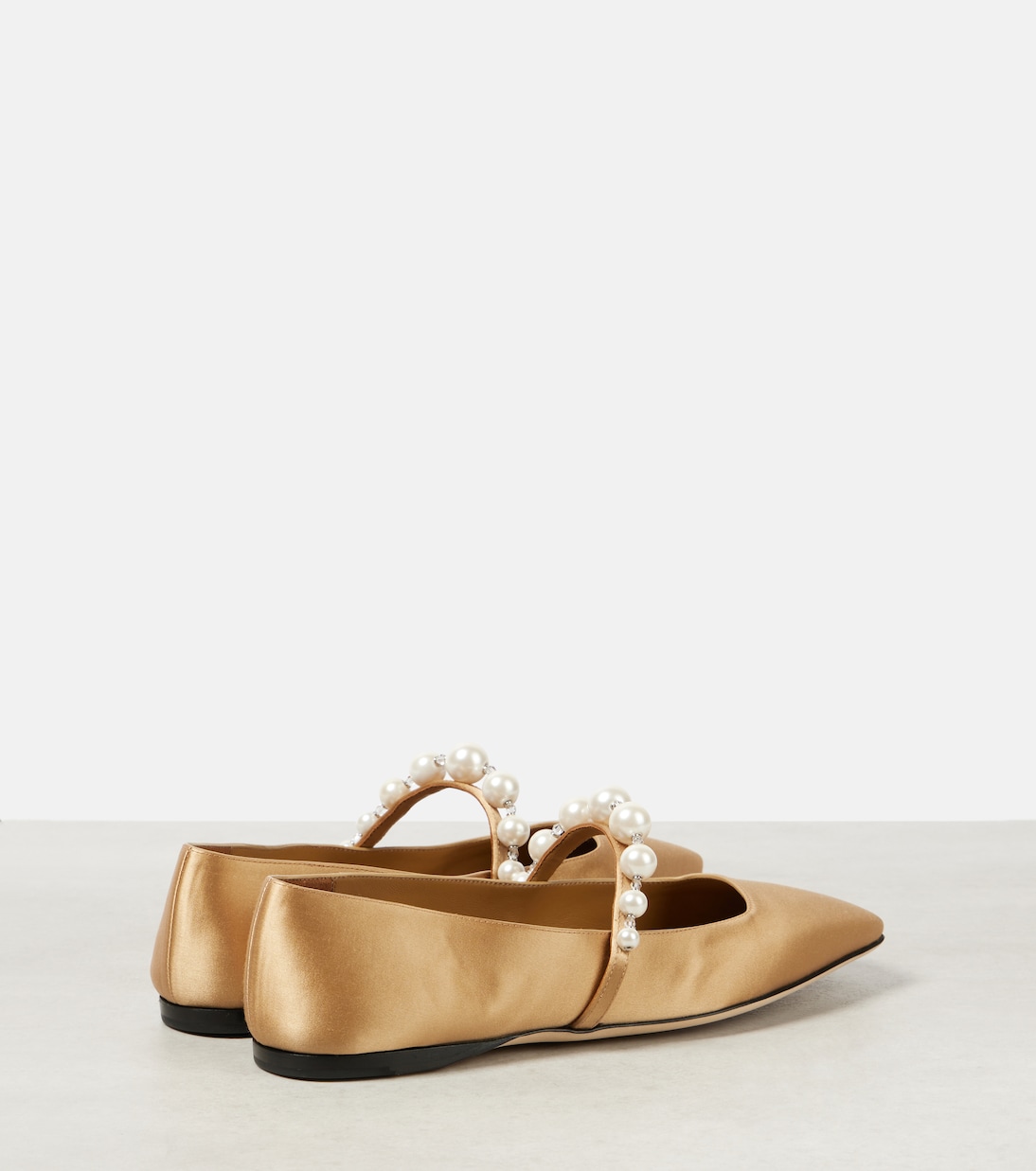 Ade embellished satin Mary Jane flats | Jimmy Choo