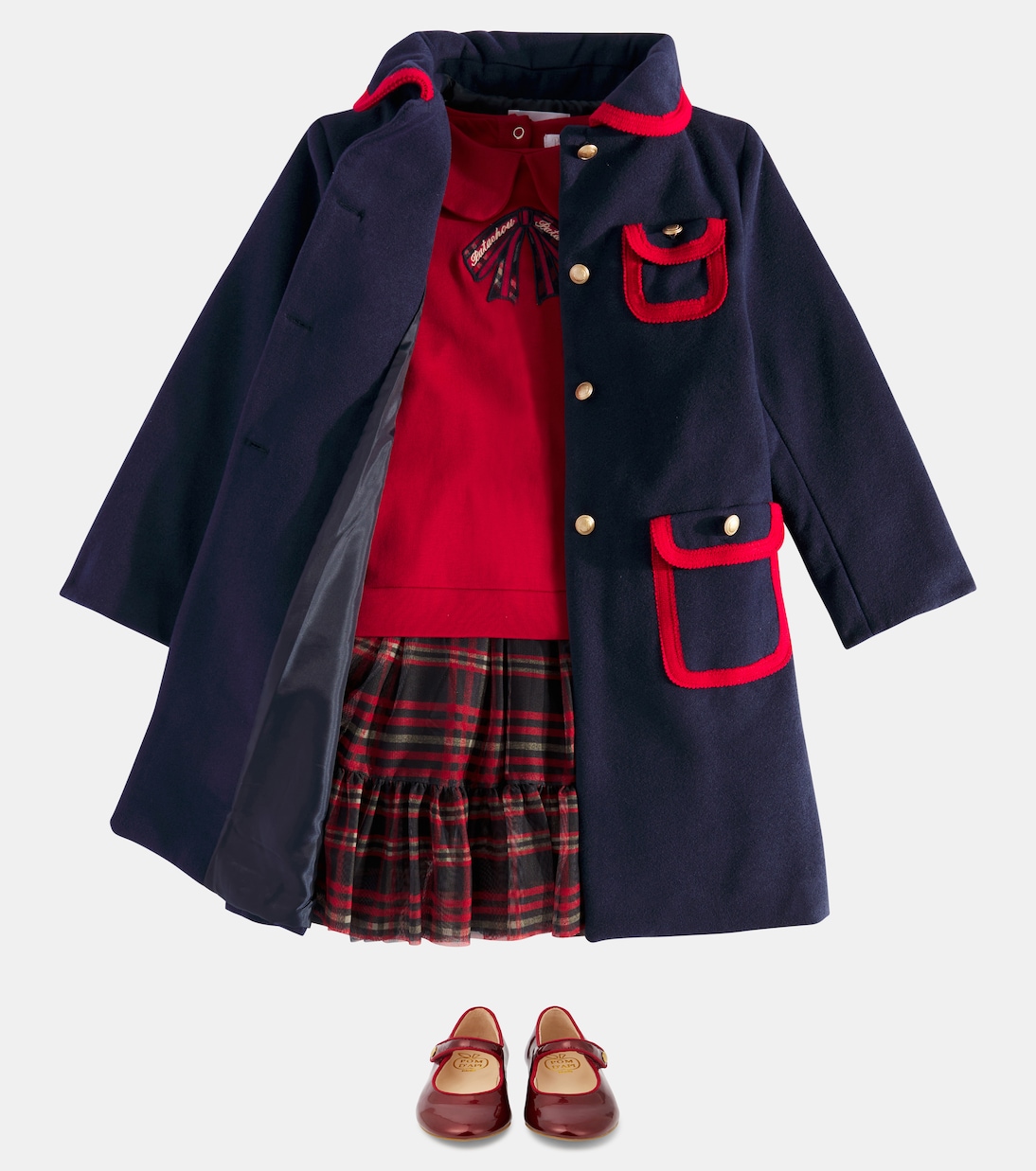 Embroidered cotton and tulle sweater dress | Patachou