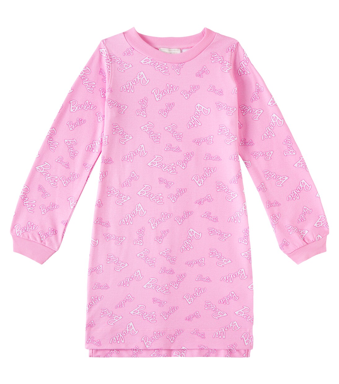 x Barbie® printed cotton-blend jersey dress | Monnalisa