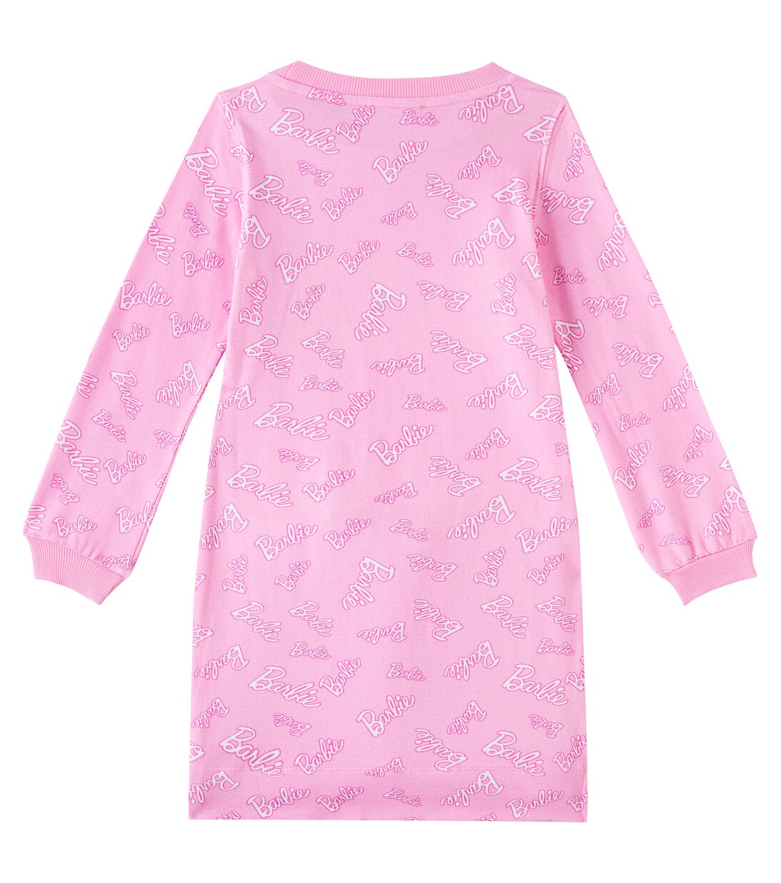 x Barbie® printed cotton-blend jersey dress | Monnalisa