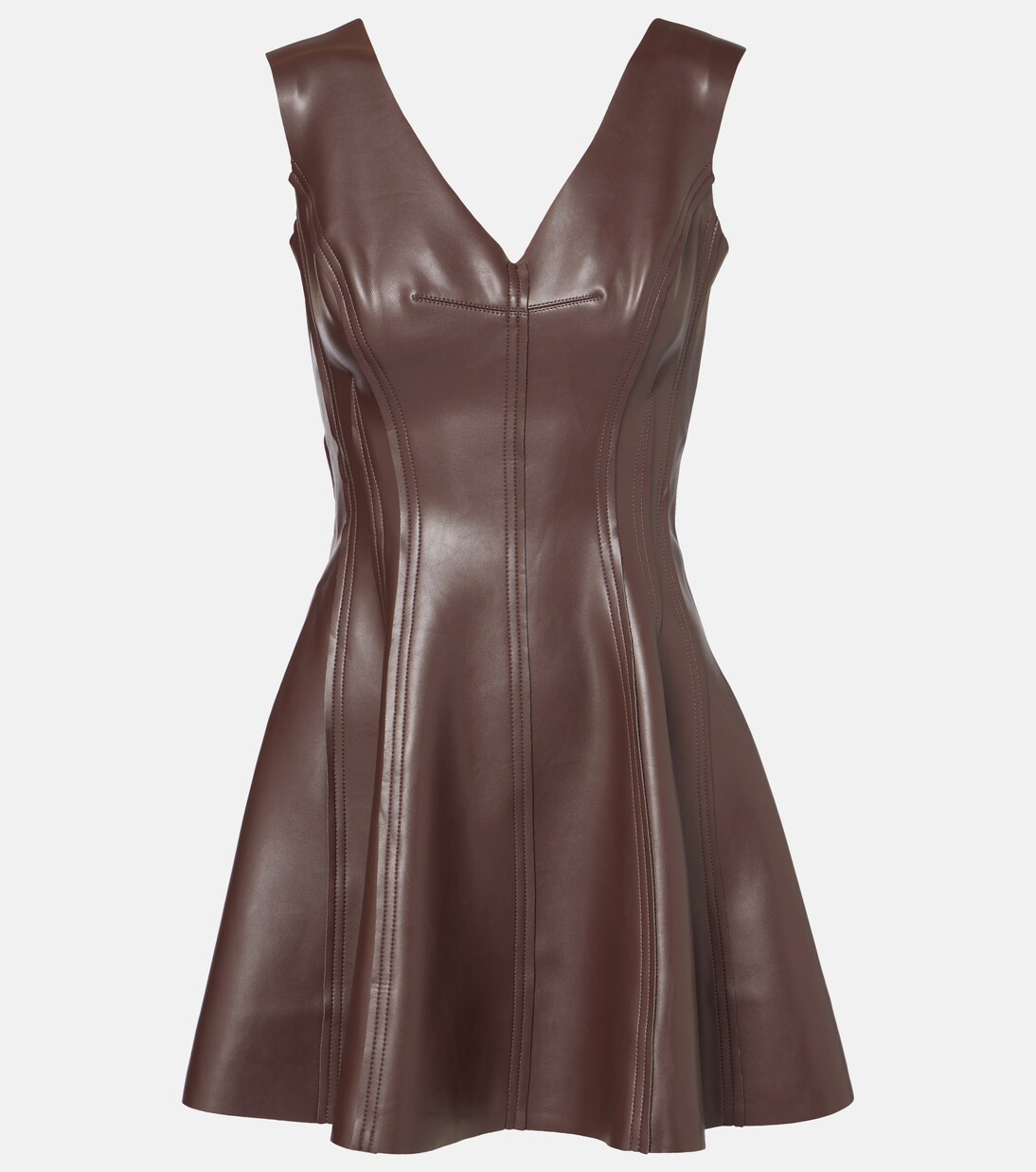 Minikleid aus Lederimitat | Norma Kamali