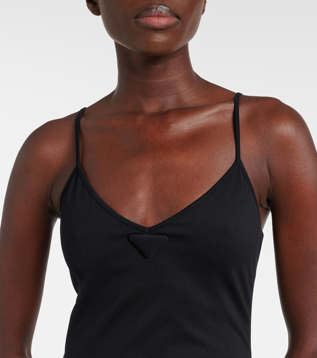 Midikleid mit Faux Shearling | Prada