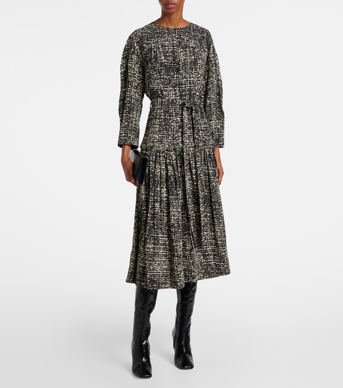 Bedrucktes Midikleid Harlow aus Crêpe | Proenza Schouler