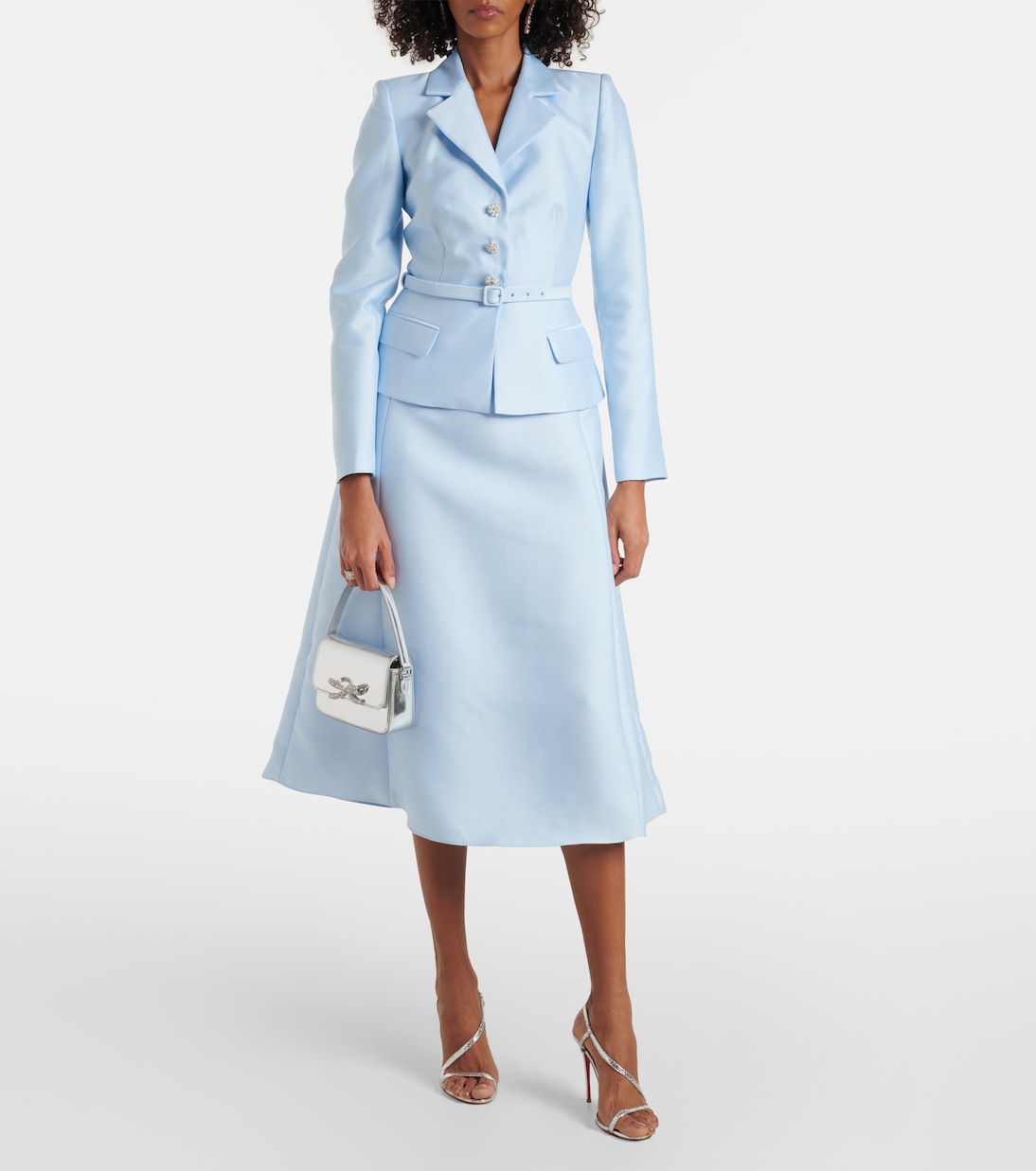 Midikleid aus Crêpe | Self-Portrait