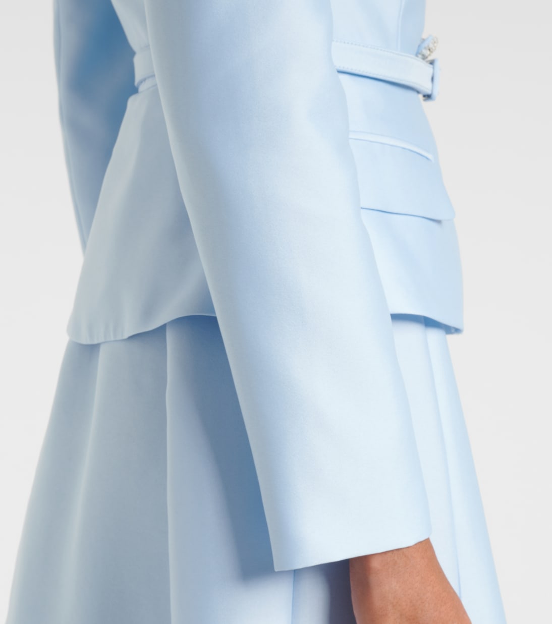 Midikleid aus Crêpe | Self-Portrait