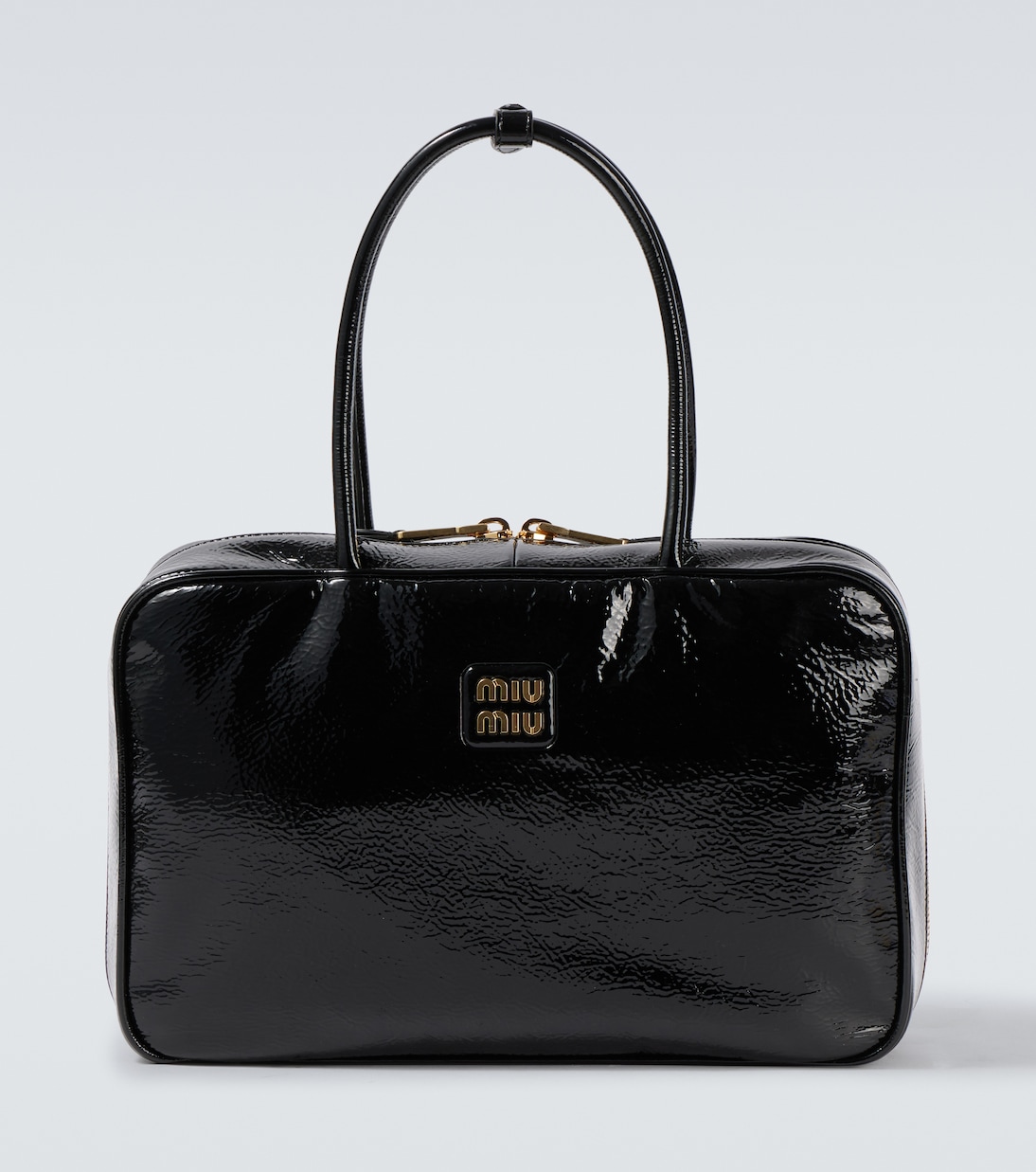 Beau patent leather tote bag | Miu Miu