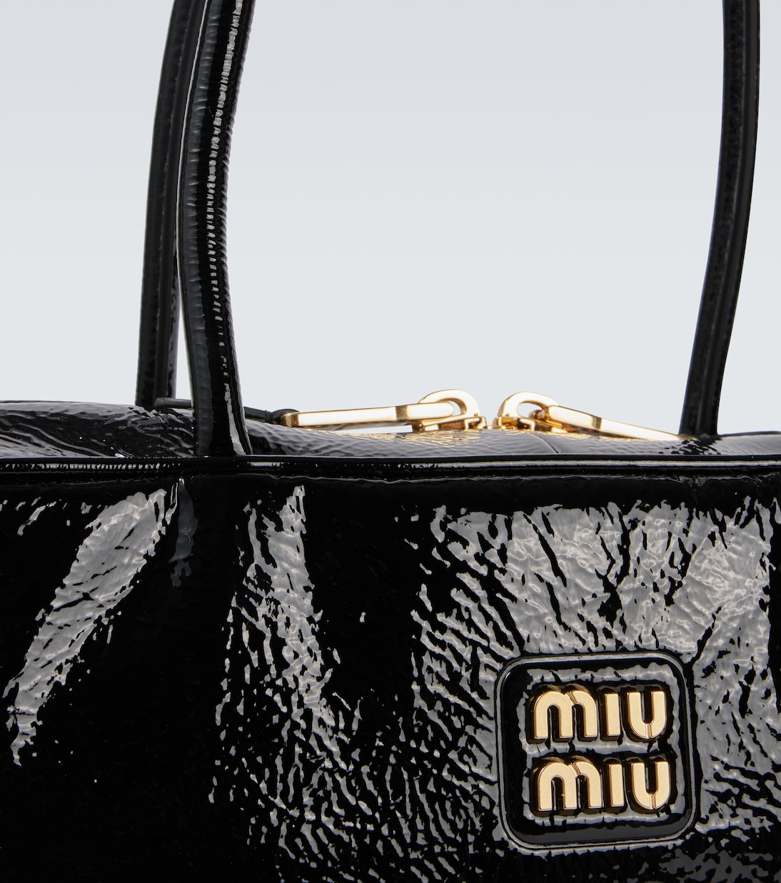 Beau patent leather tote bag | Miu Miu