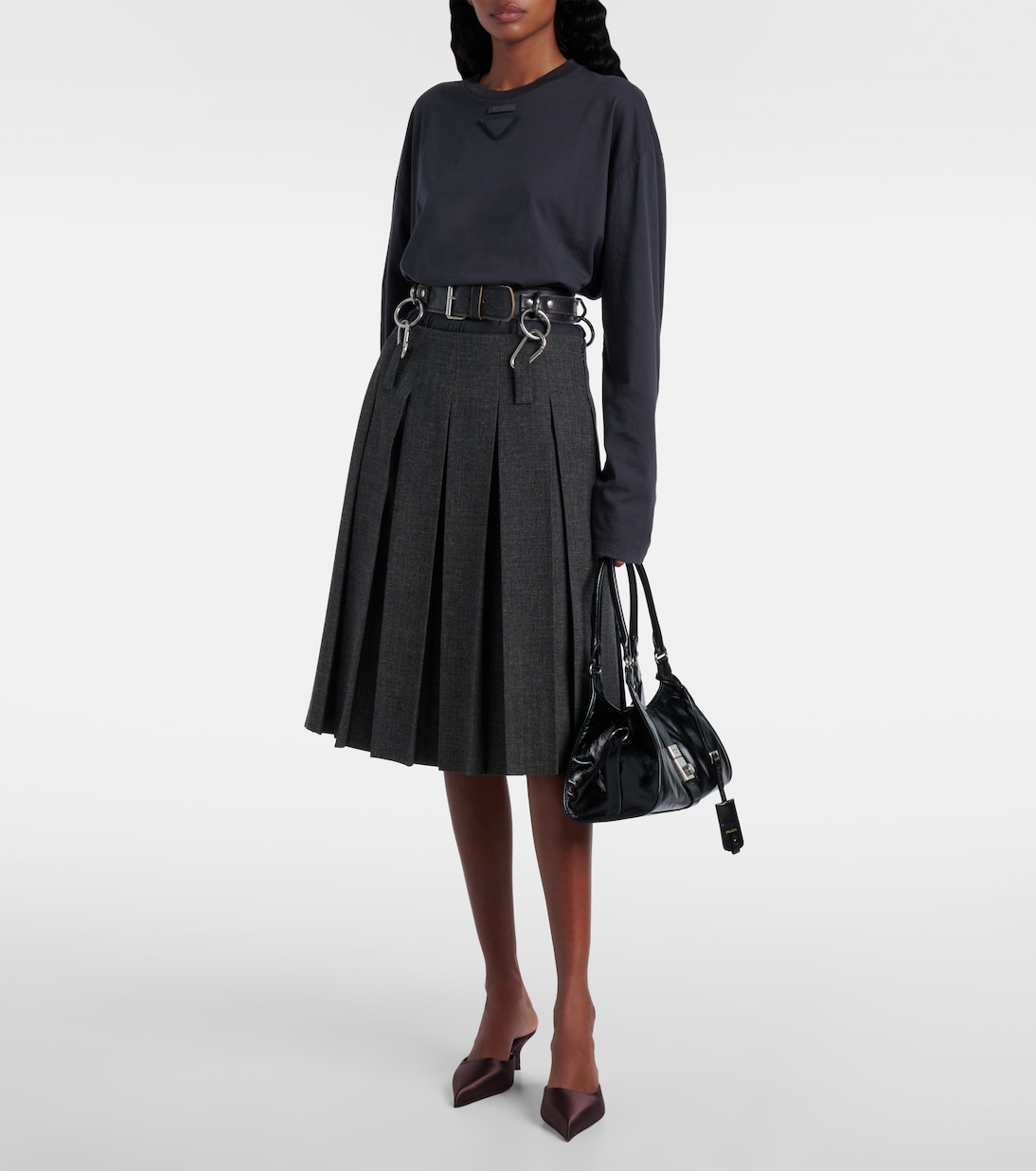 Tote Bag Medium aus Leder | Prada