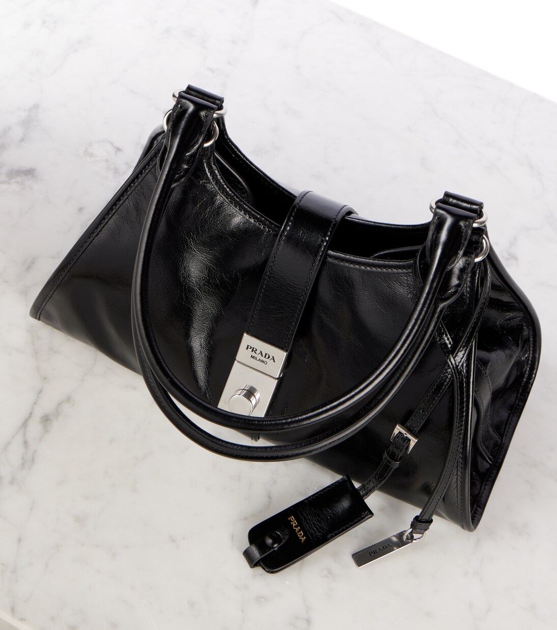 Tote Bag Medium aus Leder | Prada