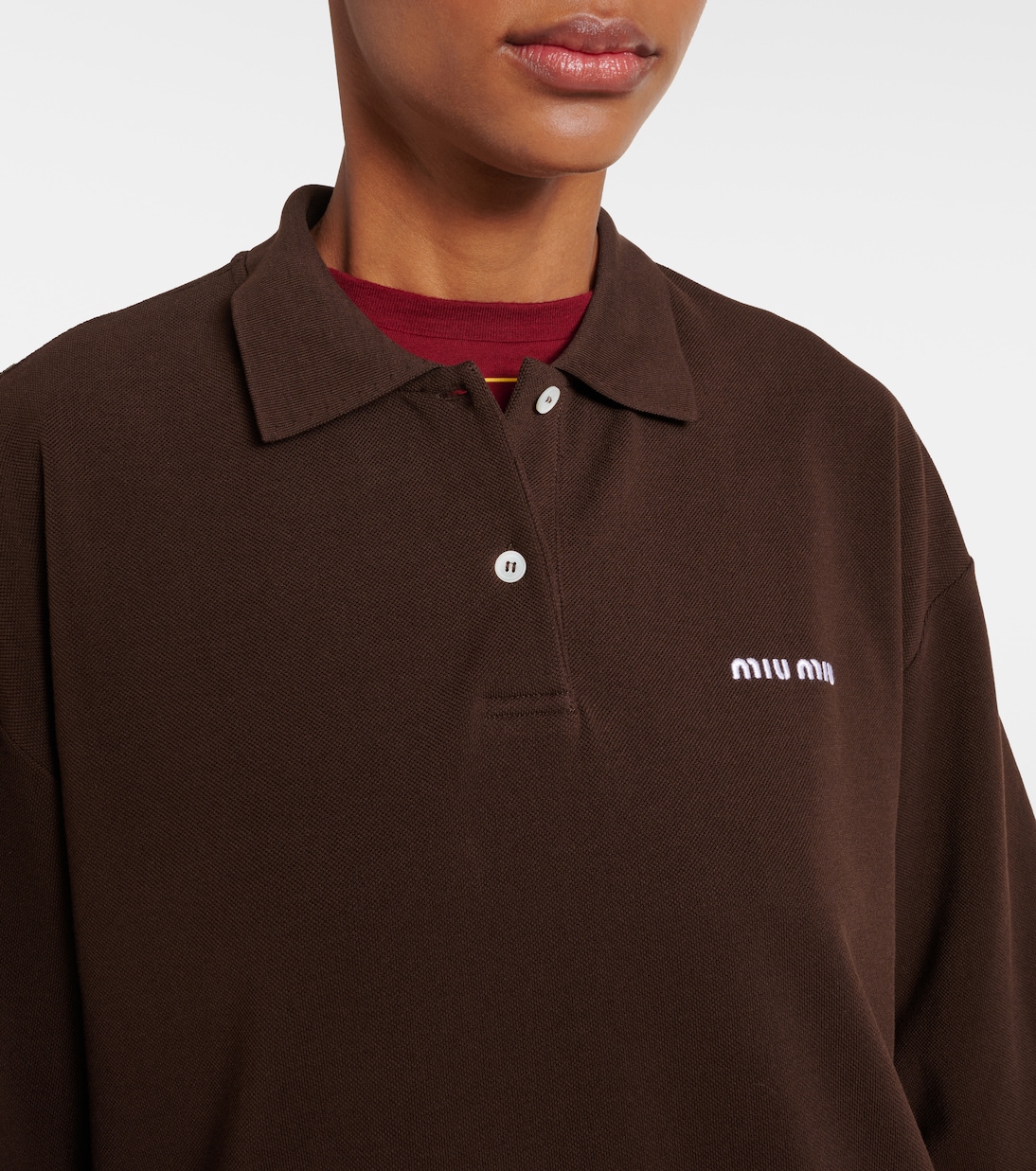 Polopullover aus Baumwolle | Miu Miu