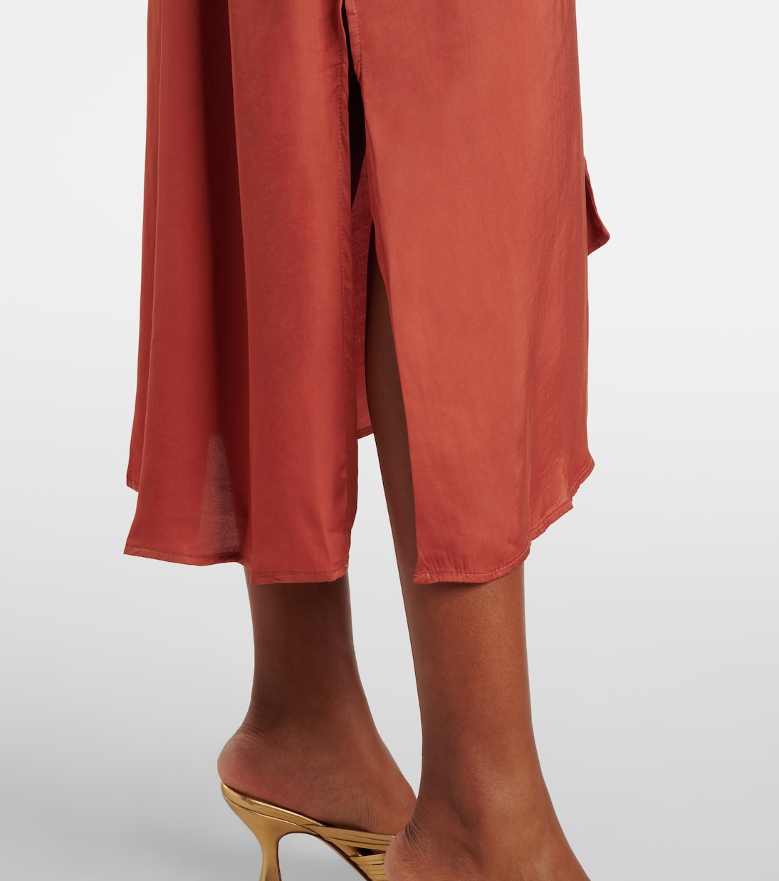 Robe midi Laurel en satin | Velvet