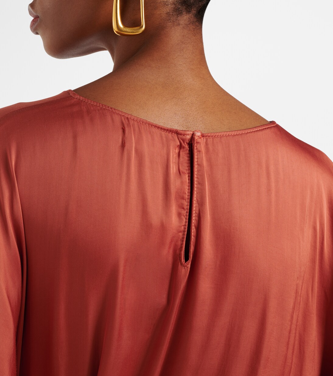 Robe midi Laurel en satin | Velvet