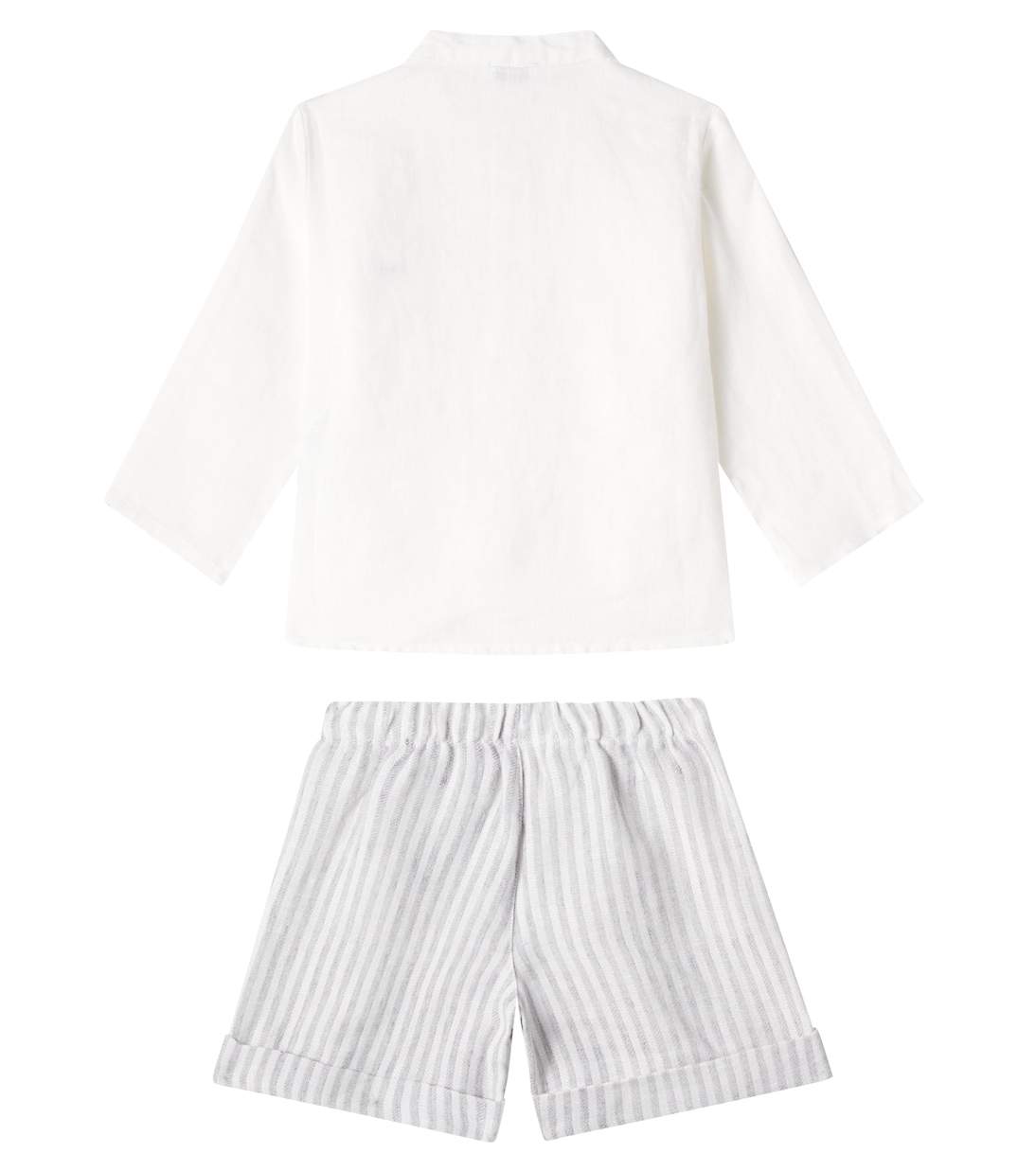 Bebé - set de camisa y bermudas de lino | Il Gufo