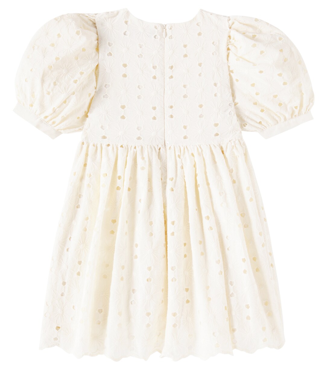 Creta balloon-sleeve cotton-blend dress | The New Society