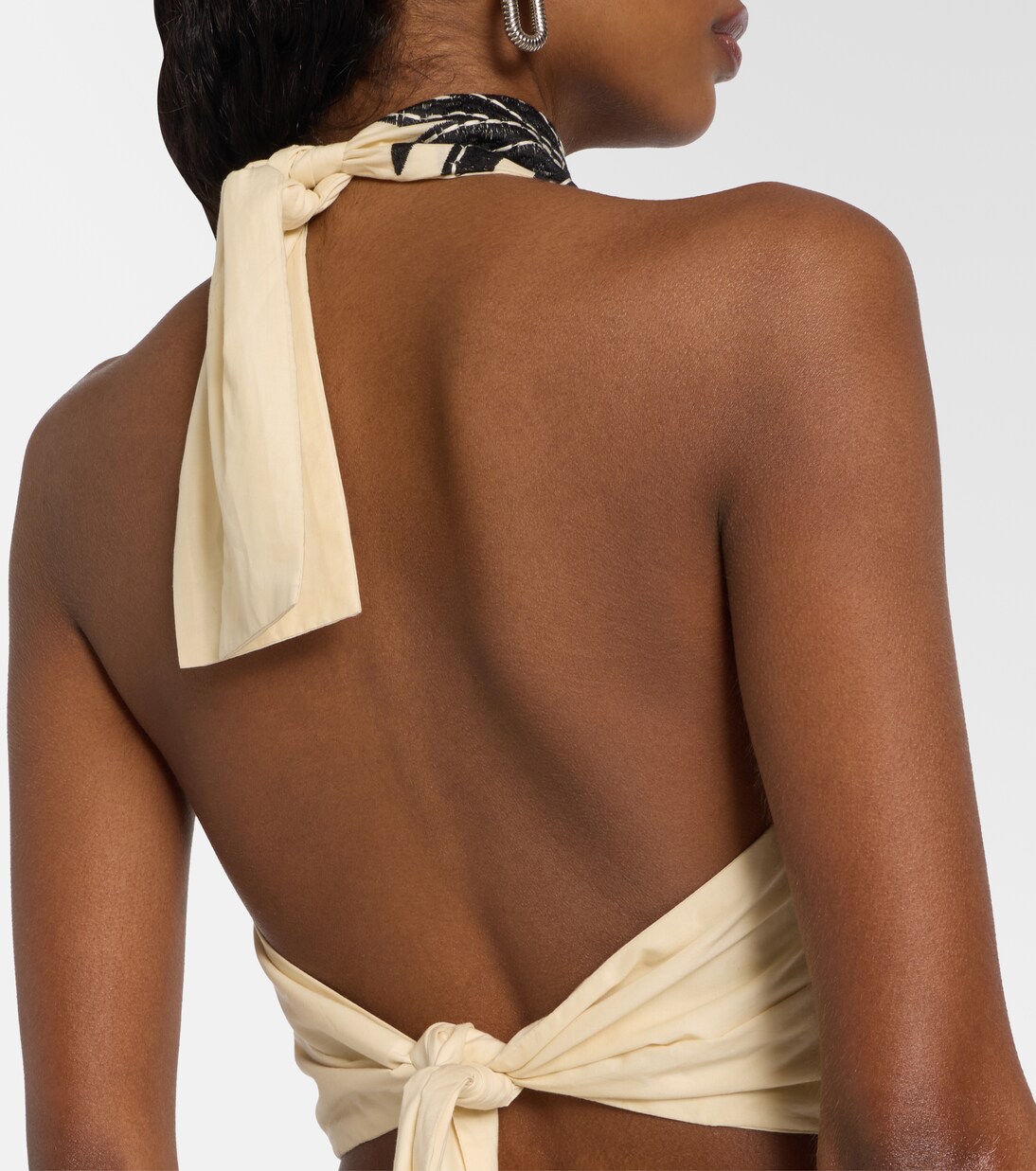 Abito corto Pintaderas con ricamo | Johanna Ortiz