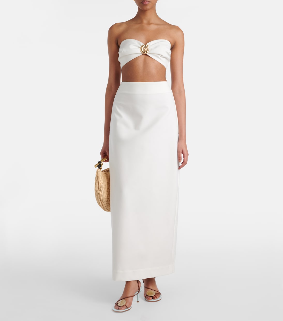 Verziertes Top aus einem Baumwollgemisch | Adriana Degreas