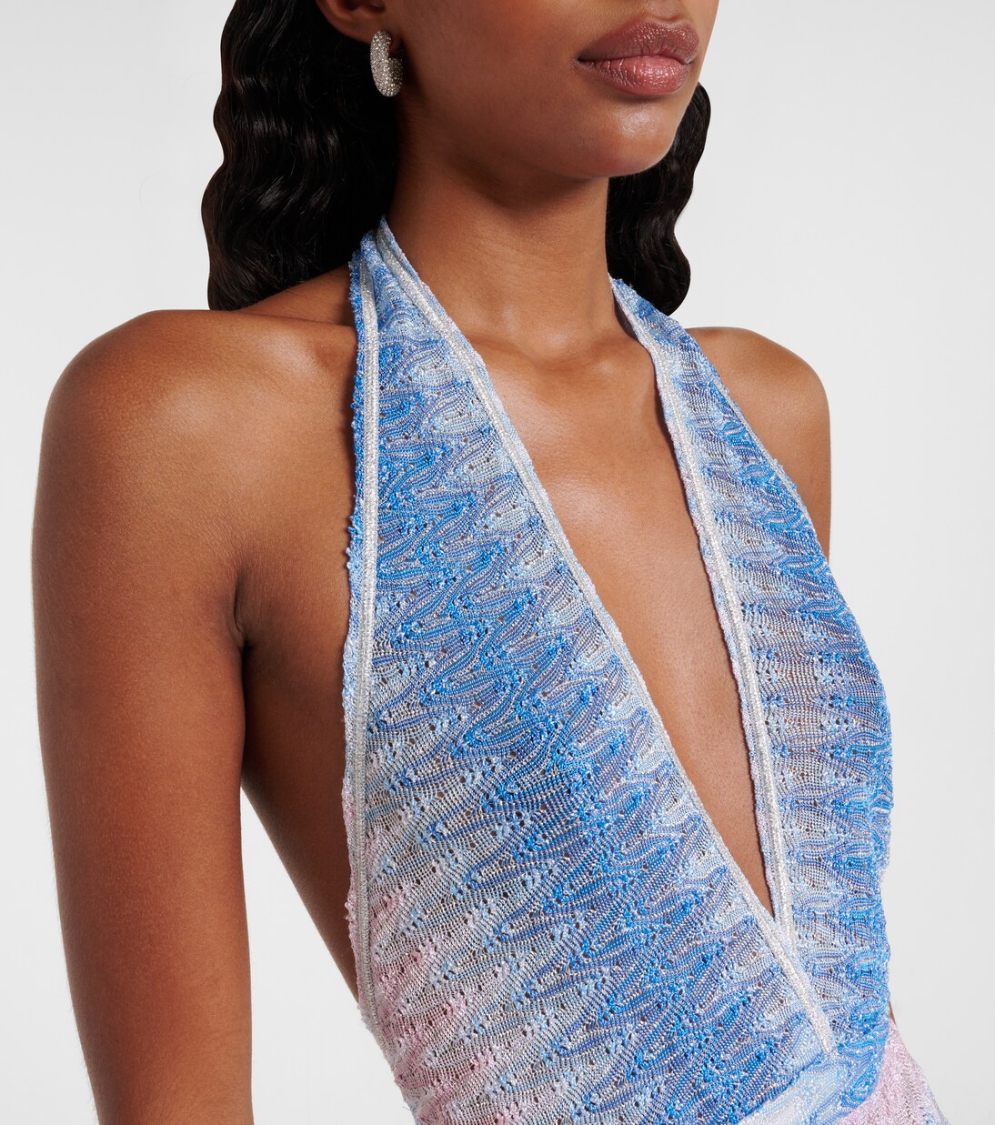 Zigzag ombré lamé romper | Missoni