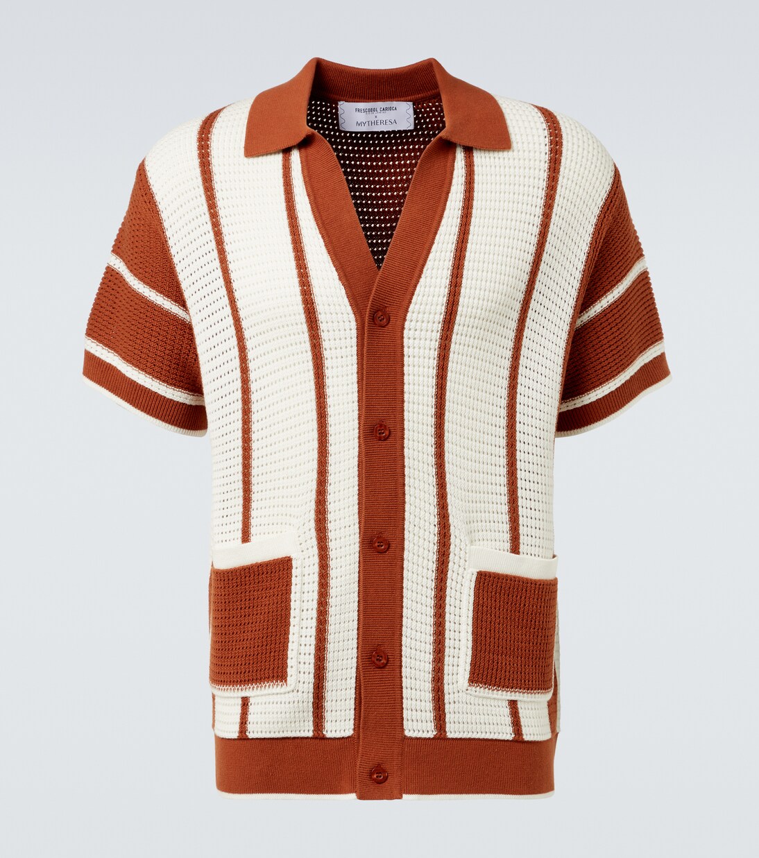 Camisa Fabricio de croché de algodón | Frescobol Carioca