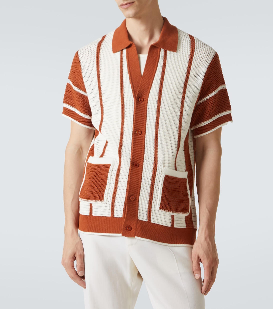 Camisa Fabricio de croché de algodón | Frescobol Carioca