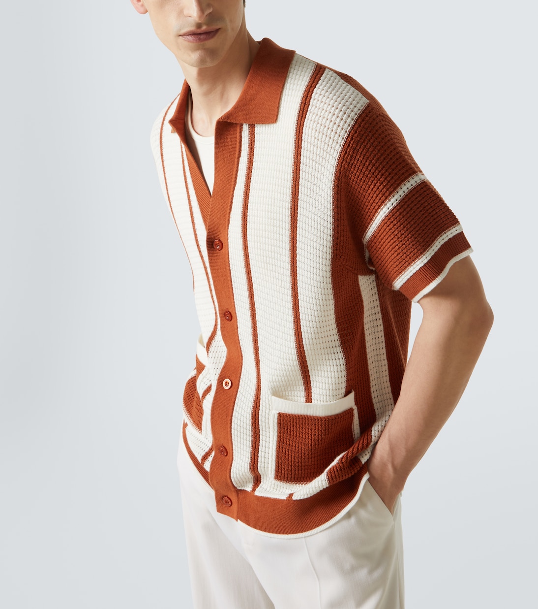 Camisa Fabricio de croché de algodón | Frescobol Carioca