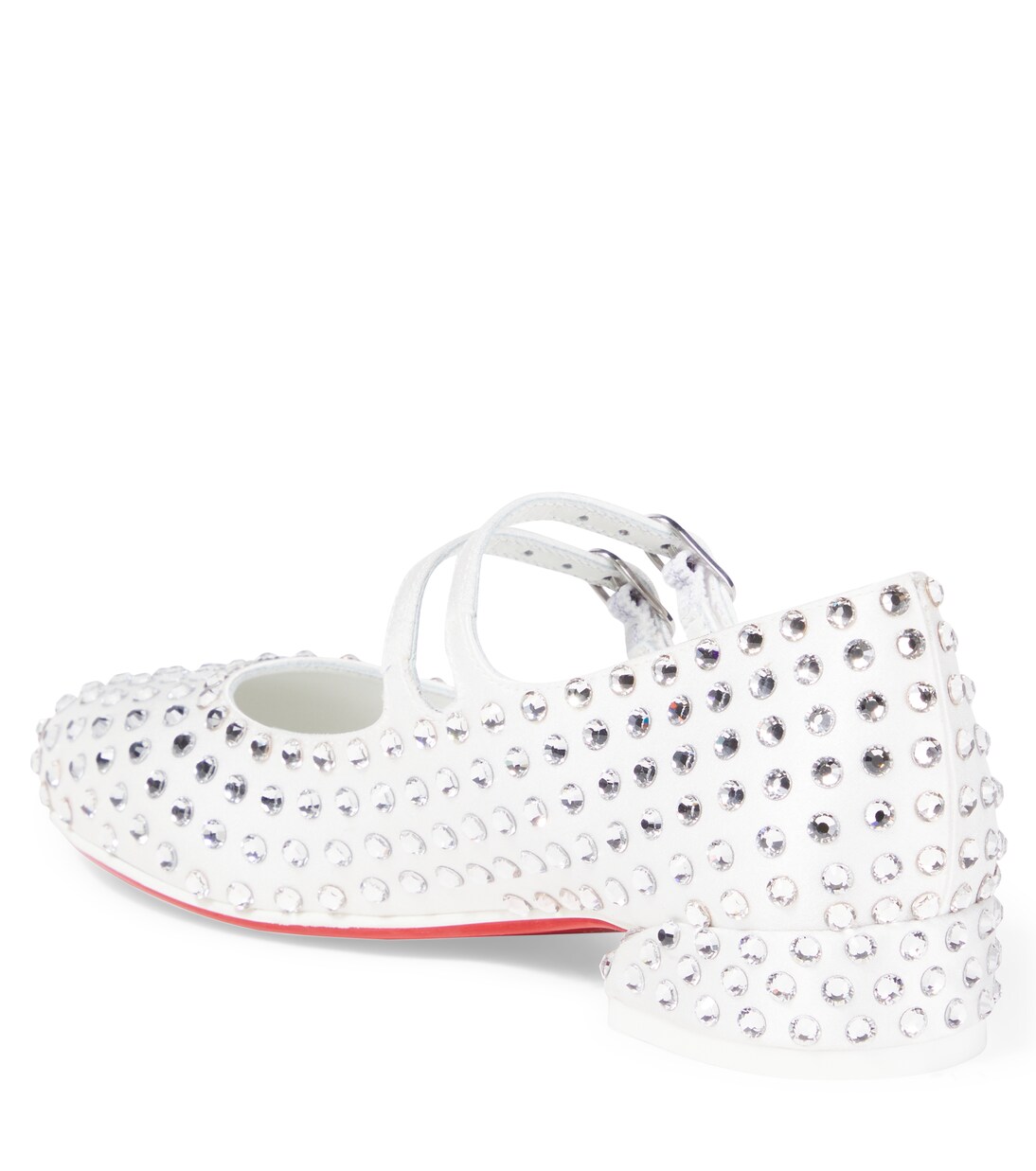 Jane strass satin ballet flats | Christian Louboutin Kids
