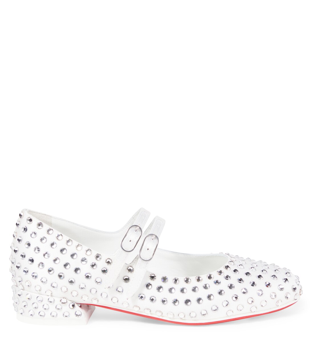 Jane strass satin ballet flats | Christian Louboutin Kids
