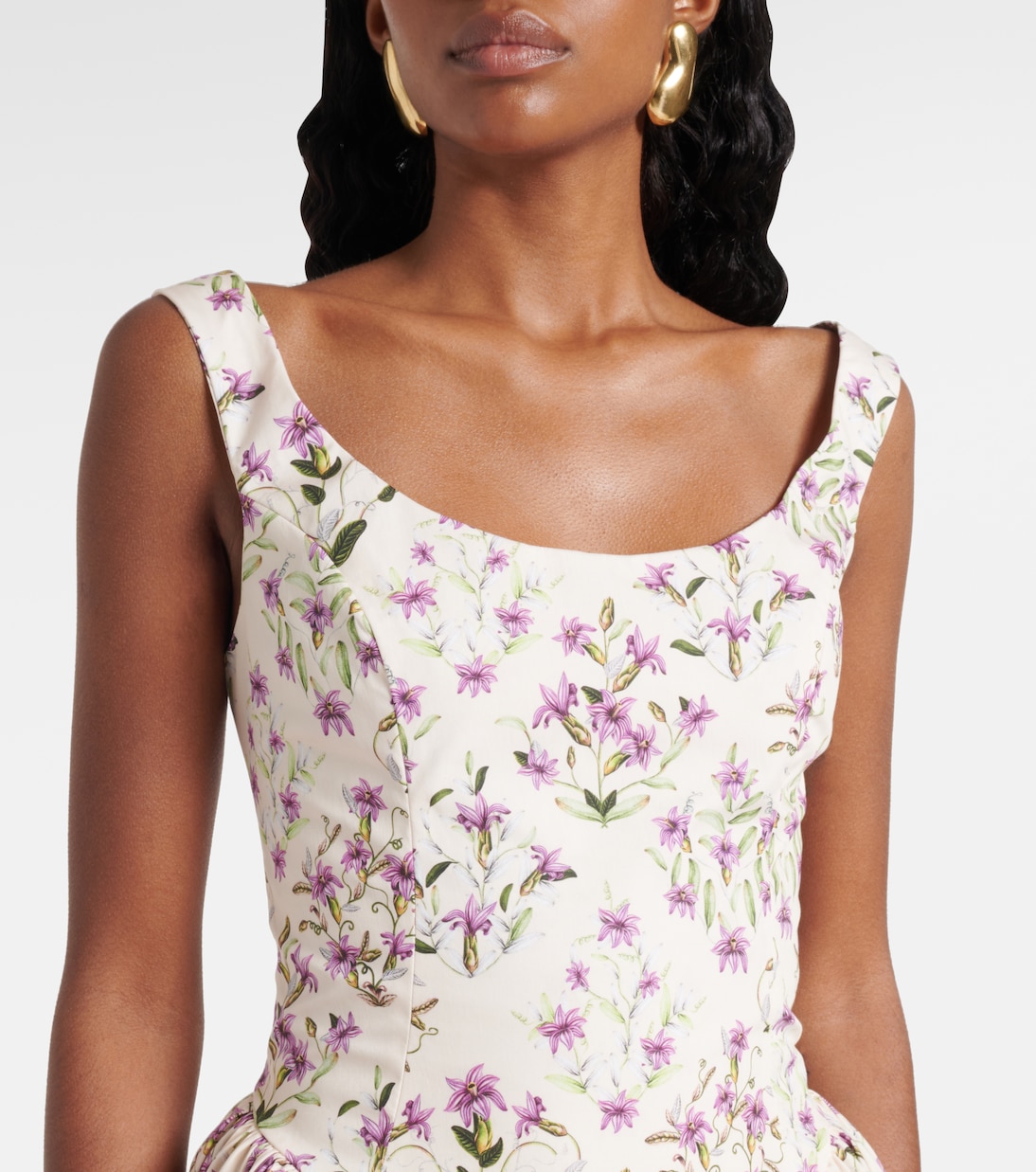 Pluma floral cotton minidress | Agua by Agua Bendita