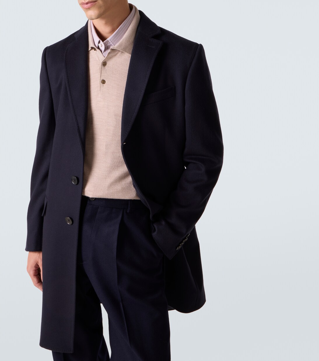 Wool and cashmere-blend coat | Zegna