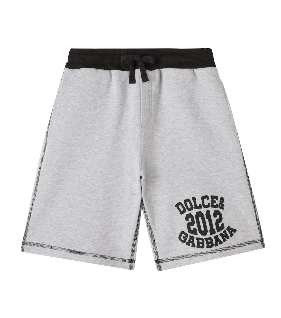 Logo cotton fleece Bermuda shorts | Dolce&Gabbana Kids