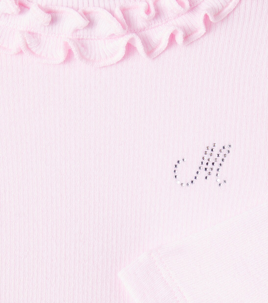 Baby embellished ruffled shirt | Monnalisa