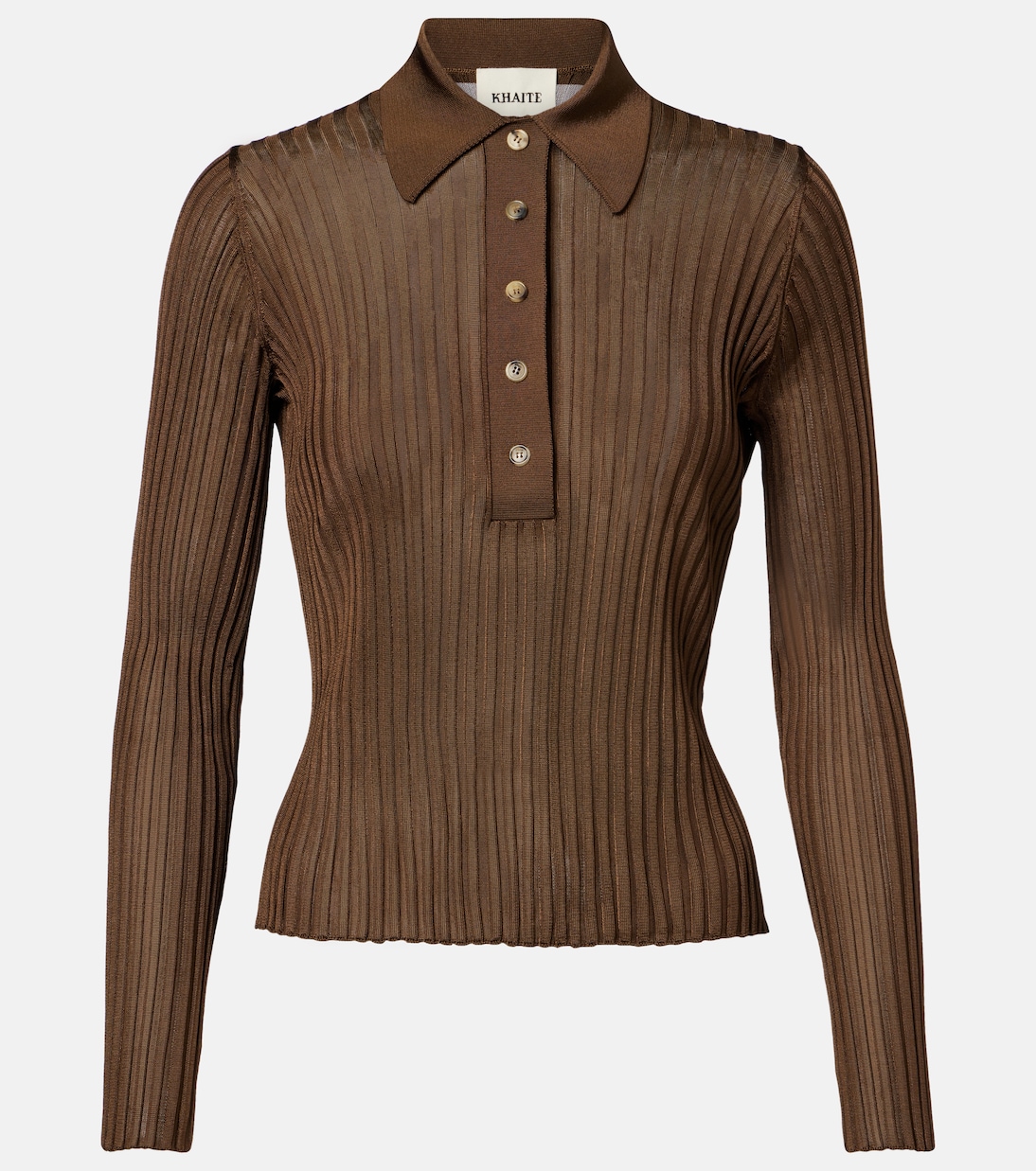 Polohemd Vin aus Rippstrick | Khaite