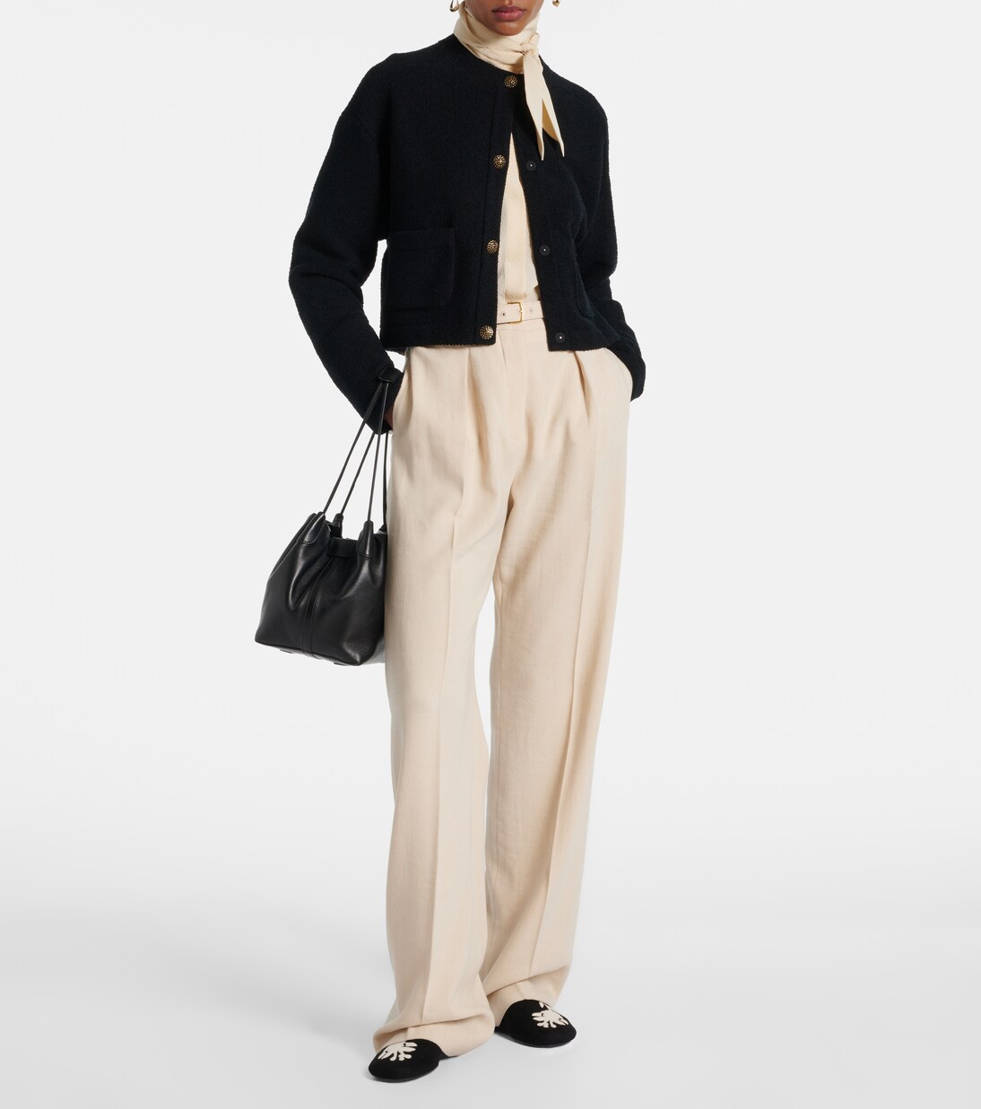 Floaty embroidered flats | Loro Piana