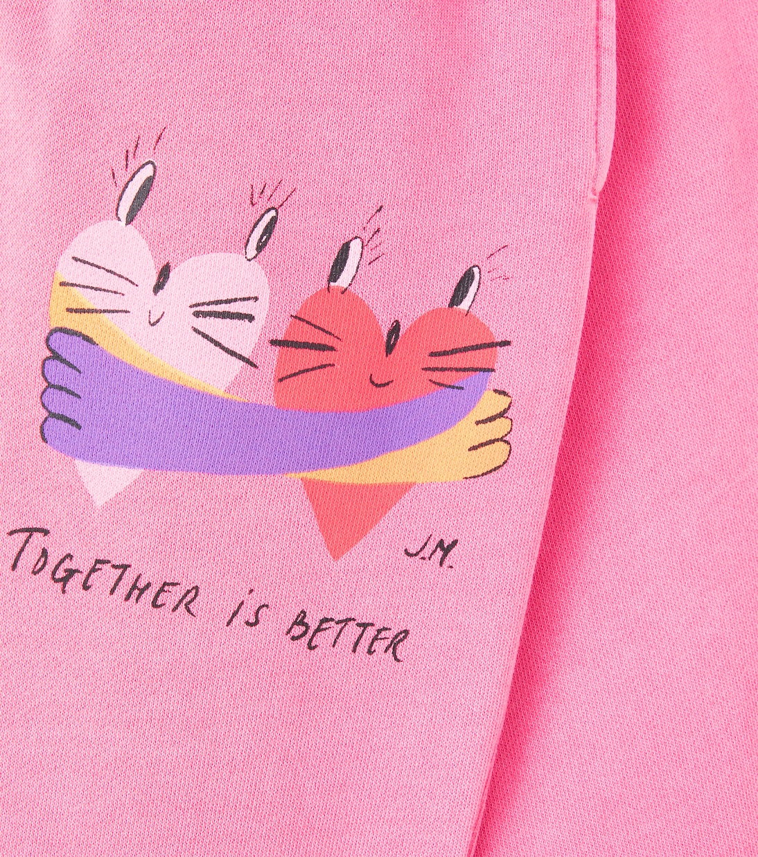 Together printed cotton sweatpants | Jellymallow