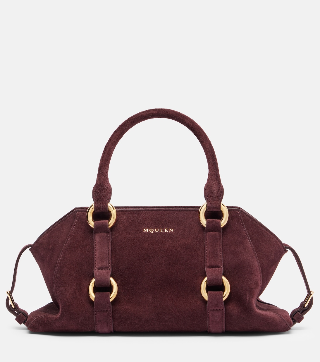 Farringdon Small suede tote bag | McQueen