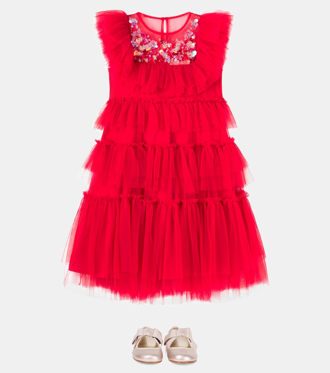 Verziertes Kleid Rana aus Tüll | Tutu Du Monde