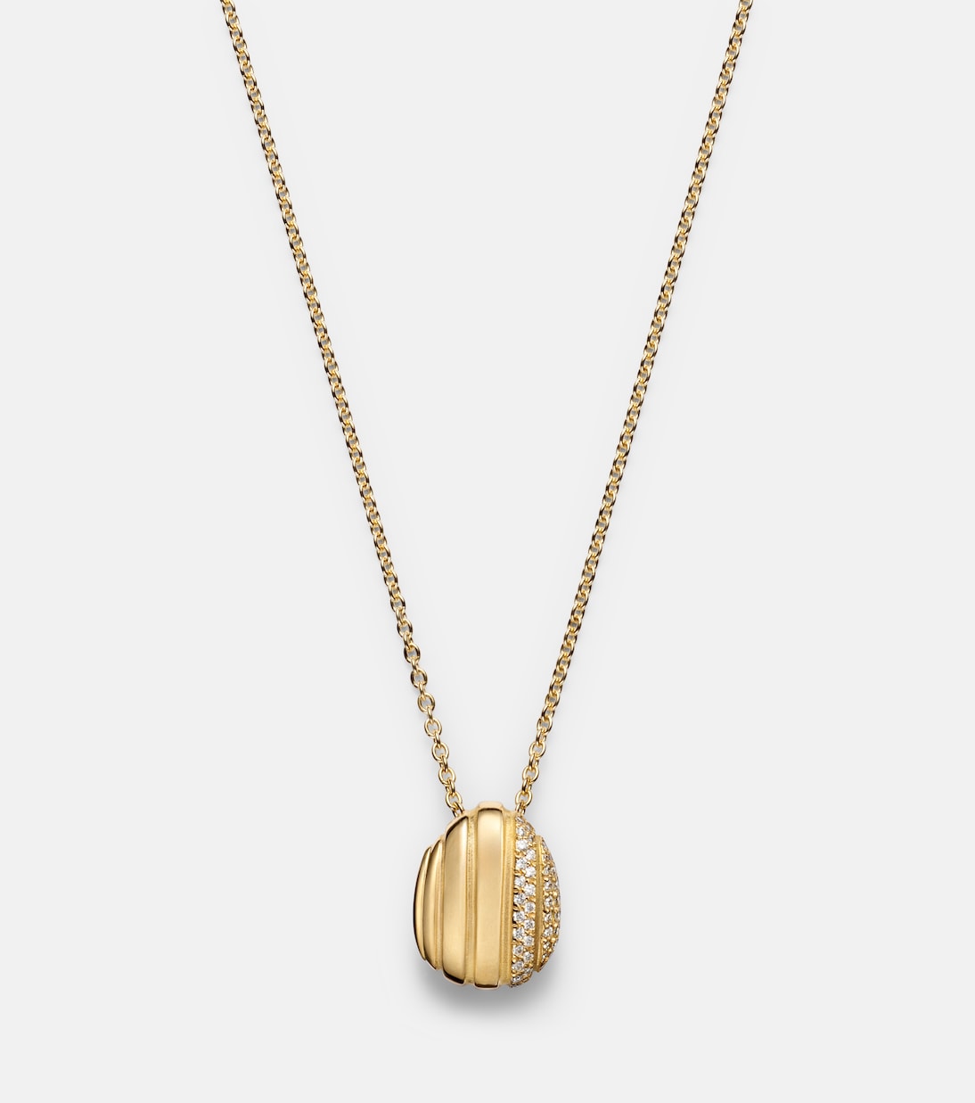 Eos 18kt gold pendant necklace with diamonds | Pamela Zamore